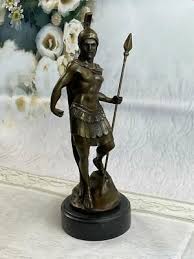 Bronze Marble Statue Roman Military Warrior War Sparton Art ...
