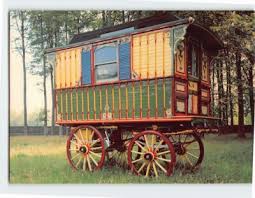 Postcard Gipsy Caravan At The Welsh Folk Museum St Fagans Wales | eBay