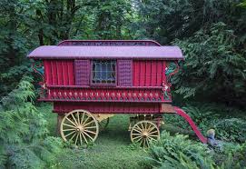 Handcrafted backyard caravan is community labor (1,700 hours) of love