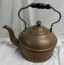 Vintage Rome Extra Large Copper Tea Pot Kettle with Handle ...