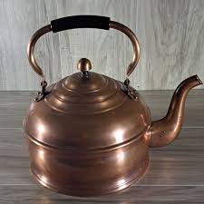 Rome Copper Kettle Bakelite Handle Vintage Farmhouse Country ...