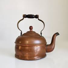 Large Majestic Copper Tea Kettle With Gooseneck Spout ...