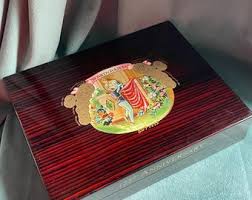 Vintage Fenton Valencia Mid Century Amber Lidded Cigarette ...