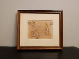 YSASI SIGNED ORIGINAL RICARDO ISASI OLASCOAGA VINTAGE GOLF WATERCOLOR PAINTING | eBay