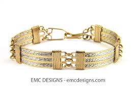 Bracelet in 14 Karat Gold Filled Wire and Details in ...