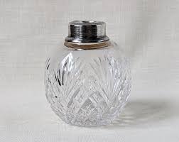 Vintage Cut Glass Perfume Bottle With Sterling Silver Neck ...