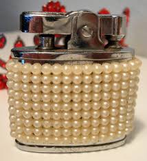 Working Pearl Lighter and Large Pale Pink, Speckled Gold ...