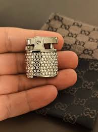 希少 GUCCI グッチ ガスライター スワロフスキー クリスタル ...