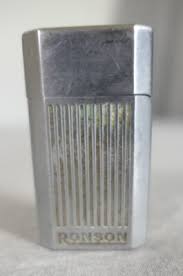Vintage Ronson Jet Lite Chrome Art Deco Stripes Blank Initial Butane Lighter | eBay UK