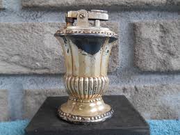 Vintage Ronson MAYFAIR GOLD TONED SILVER PLATED FLUID TABLE ...