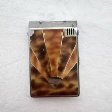 Vintage Lido Art Deco Lighter Cigarette Case Tortoiseshell ...