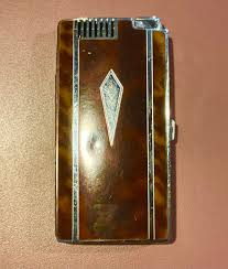 Vintage Art Deco Combination Cigarette Case Holder Lighter ...