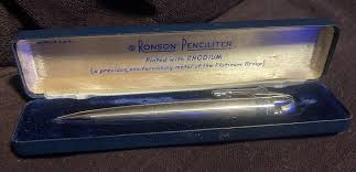 Ronson Penciliter Rhodium Plated Mechanical Pencil Lighter 1950's With Box | eBay