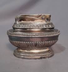 Vintage Ronson Queen Anne Table Cigar Cigarette Lighter Silver Plate England | eBay
