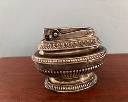 Vintage Hand Painted Gold Gilded Table Lighter - Japan - Etsy