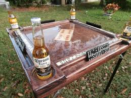 Domino Tables by Art with Beautiful Red Mahogany Finish & Large Domino Inlay | eBay