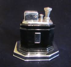 Ronson Touch Tip Lighter 1930s Octette Table Lighter Art Deco Black En – Power Of One Designs
