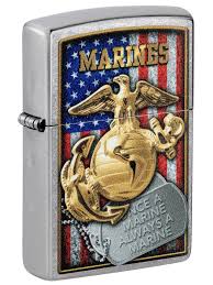 Zippo Lighter: USMC Marines, Once a Marine Always a Marine ...
