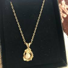 Vintage | Jewelry | Vintage Opal Pendant Necklace | Poshmark