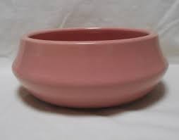 Vintage Dement Pottery Ohio Cermaic Bowl Mauve Pink | eBay