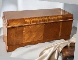Vintage Art Deco Waterfall Hope Chest Cedar Chest Blanket ...