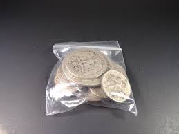Sold at Auction: Small Bag of Vintage U.S. SILVER Coins (14 pcs) - Includes Walking Liberty Halves, Mercury & Roosevelt Dimes!