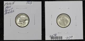 1916-S Mercury Dime Full Split Bands BU 5VTV | eBay