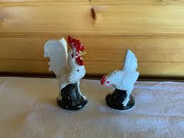 Vintage Ceramic Rooster and Chicken Salt & Pepper Shaker ...