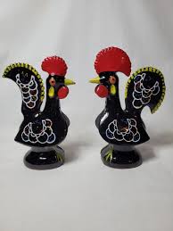 Vintage Hen and Rooster Figurine Salt & Pepper Shakers | eBay