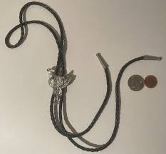Vintage Metal Bolo Tie, Nice Silver Horse Saddle Design ...