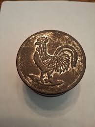 Very Rare Vintage Antique Rooster Snuff Or Tobacco Small ...