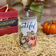 Grateful Decoupaged Jar | Lone Star Mercantile