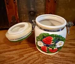 Vintage Strawberry Canister Set - Etsy