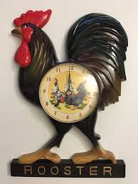 Jobar's ROOSTER Chicken Country Wall Alarm Hanging CLOCK ...