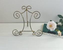 Vintage Gold Easel Display Stand Small Photo Decorative ...