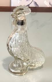 Vintage Crystal Cut Decor Rooster Alcohol Water Glass ...