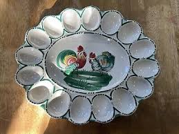 Vintage Italian Ceramic Deviled Egg Tray | eBay