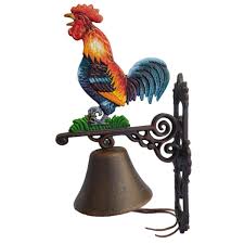 Cast Iron Dinner Bell Cast Iron Rooster Doorbell Wall ...