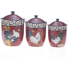 Certified International La Provence Rooster 3-piece Canister Set - Bed Bath & Beyond - 6528367