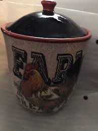 Geoffrey Allen Chalkboard Rooster 5407846 Cookie Jar 6.50 ...