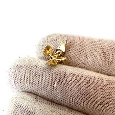 Robbert, Sweden 1950s. Vintage 18k Gold Peace Dove Charm Pendant. Sign – T Niklasson Gallery