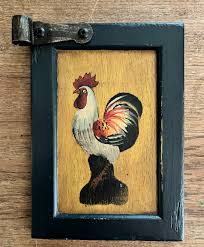 Blue Sky Vintage Rooster Wood Wall Hanging 5x7 In - Etsy