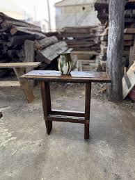 Old Wood Console Table • Handmade Rustic Entryway Furniture - Etsy
