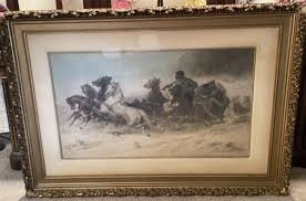 Noted Adolf Schreyer, German (1828-1899) Watercolor on Paper ...