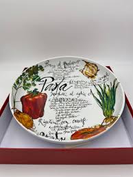 Rosanna Pasta/Serving Bowl - Red Pasta Design (13 inch ...