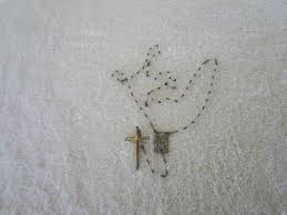 Lovely~Rosary Crucifix Clear Beads ~Catholic Prayer 21" Necklace~L@@K! | eBay