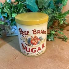 Vintage Tin: Rose Brand Sugar Tin | Vintage Advertising ...