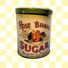 Vintage Rose Brand Sugar Tin Canister From Walrath & Manz ...