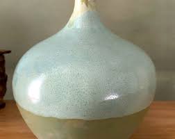 Round Ceramic Bottle in Soft Pastel Stripes - Etsy