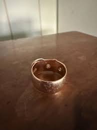 Antique Edwardian 18ct Gold Buckle Diamond Ring - Etsy